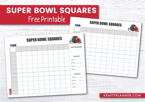 Super Bowl 2024 squares template: Download your free printable .